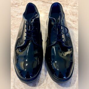 ⚫️ BRAND NEW BATES CORFRAM DURASHOCK HIGH GLOSS MILITARY DRESS SHOE - SIZE 12 ⚫️